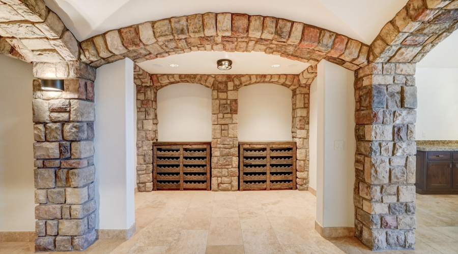 Wine cellar area