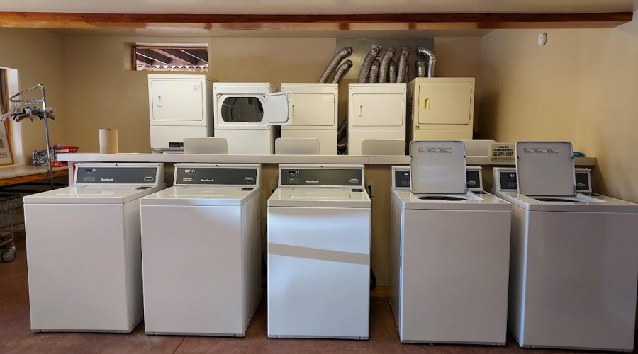 Laundry facilities in clubhouse
