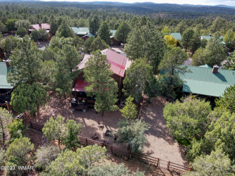 Aerial View of Home - Forest Beyond