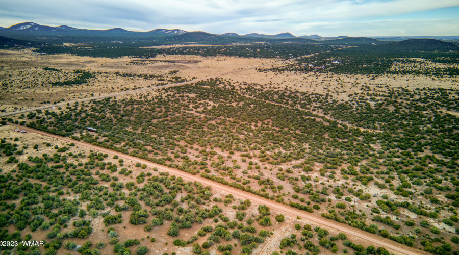 view looking South West