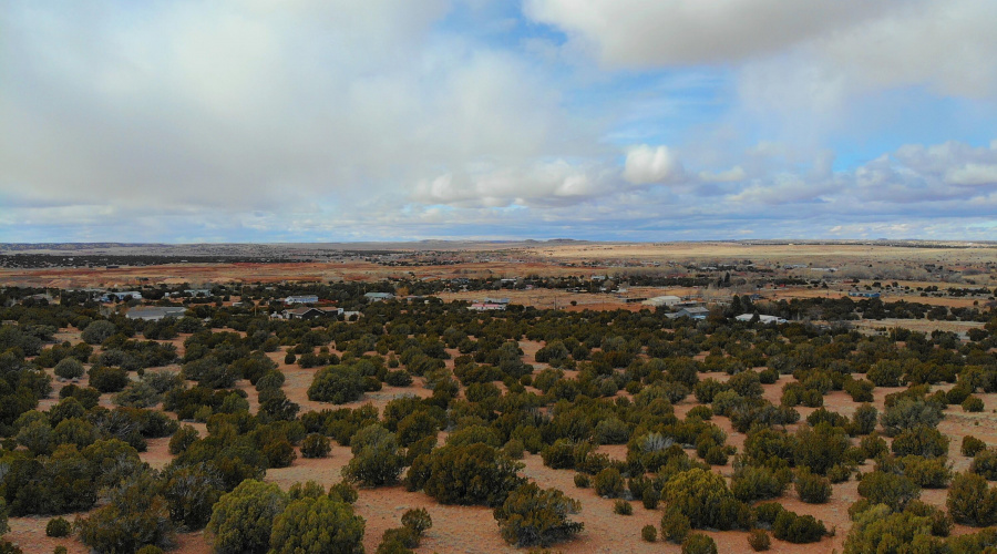 Northwest from hill