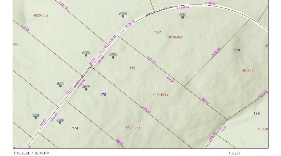 D 4131 Sunset Ridge Plat Map