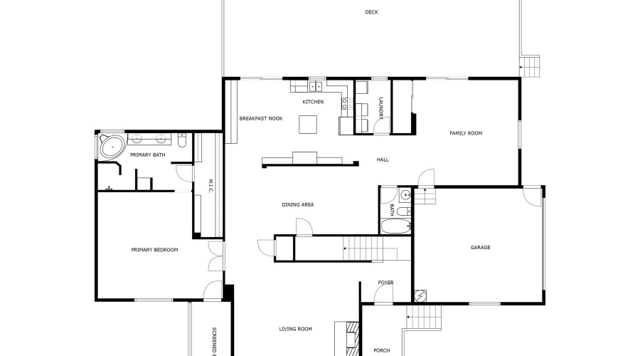 Floor Plan PRIOR to Remodel