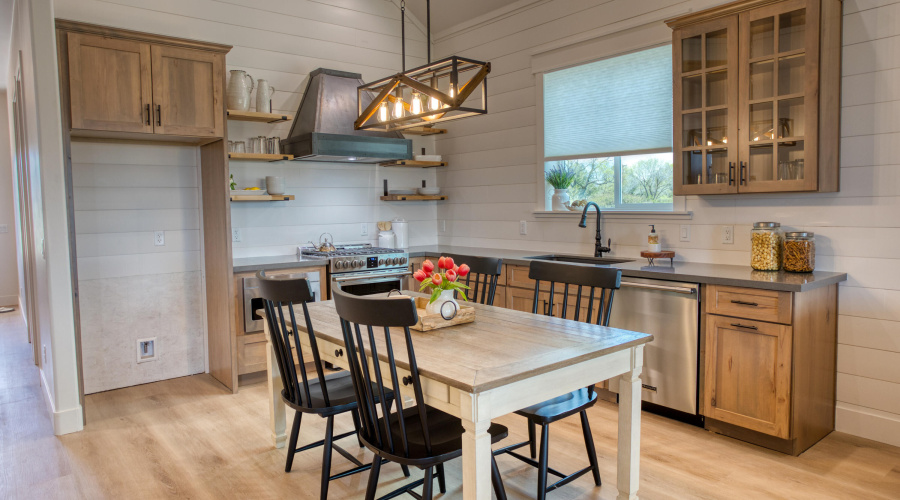 Kitchen and dining area