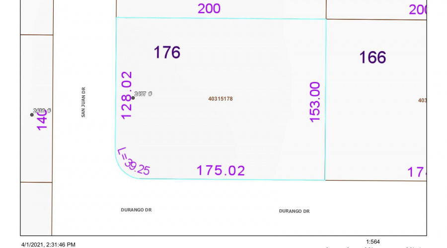 2437 San Juan Dr Plat map