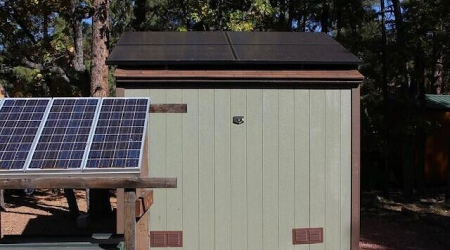 EXT SOLAR AND BATTERY SHED