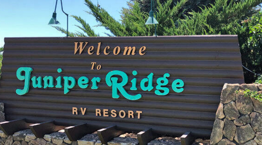 Juniper Ridge sign