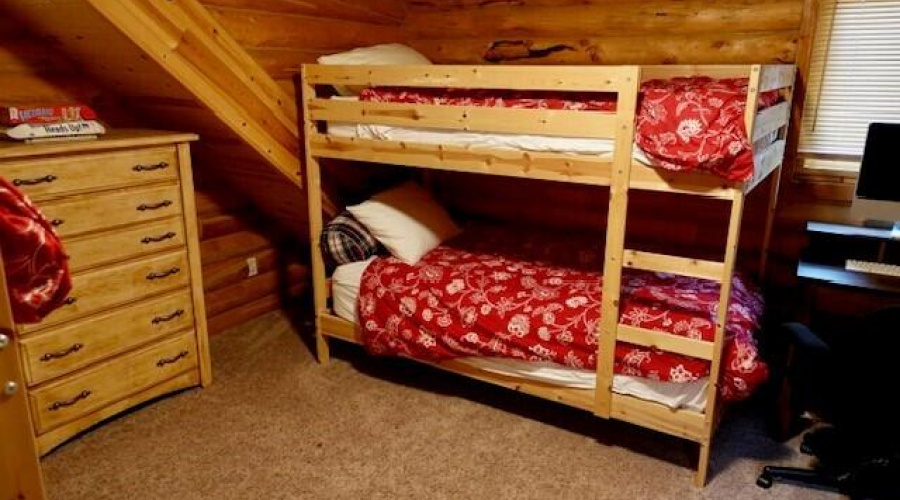upstairs bedroom double bunks
