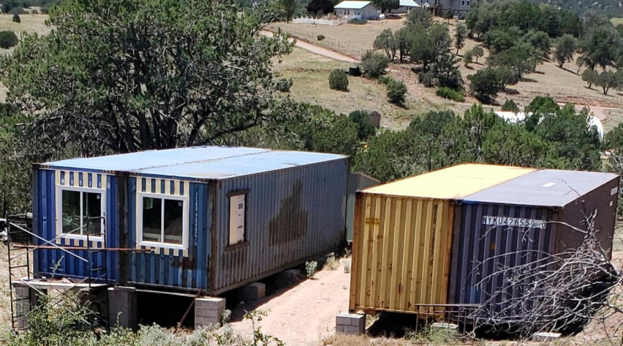 Courtyard betw Conex boxes