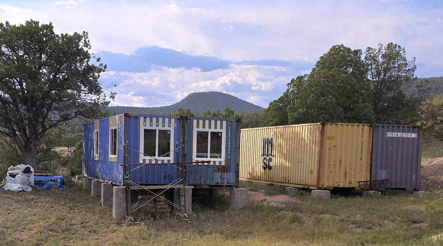 Container Home under construction