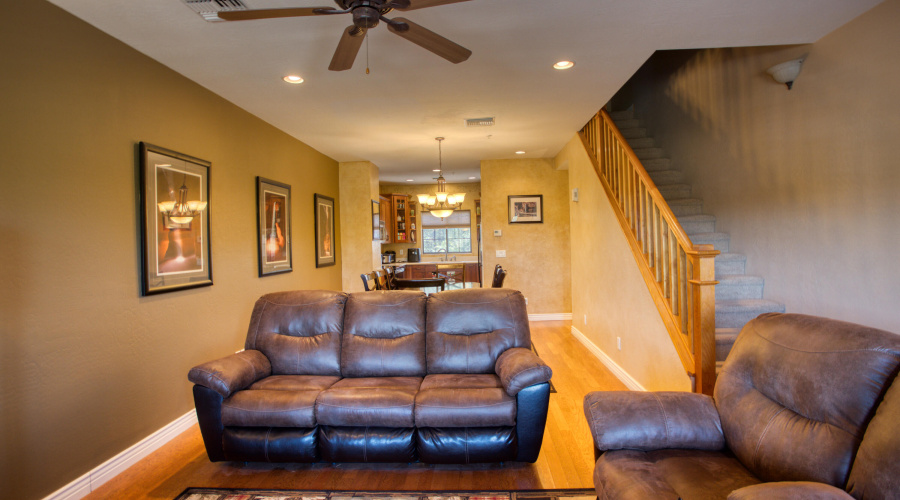 View of Living Area to Kitchen