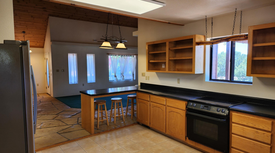 Kitchen facing front room