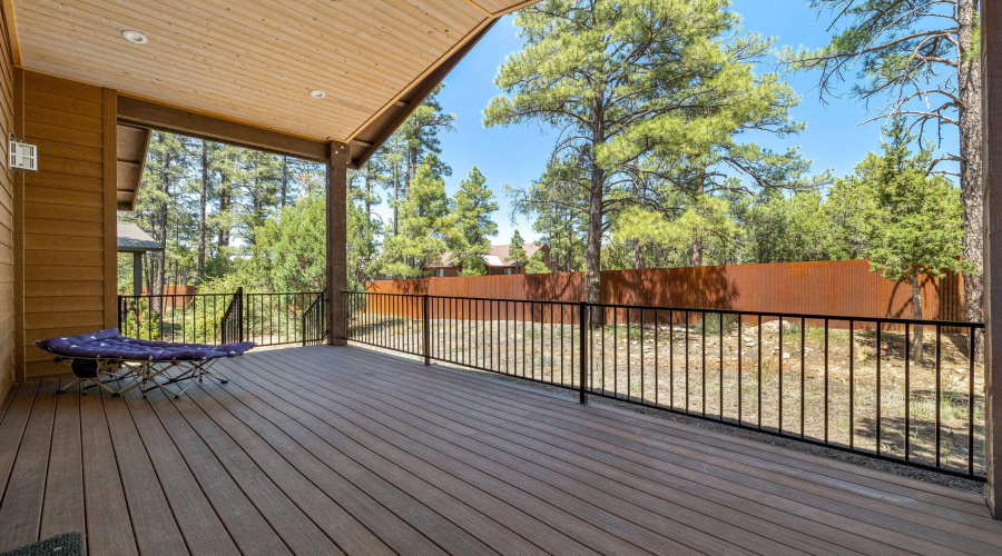 Large covered deck