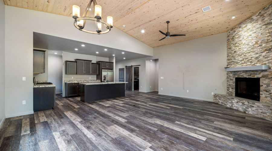 Living Room Looking into Kitchen