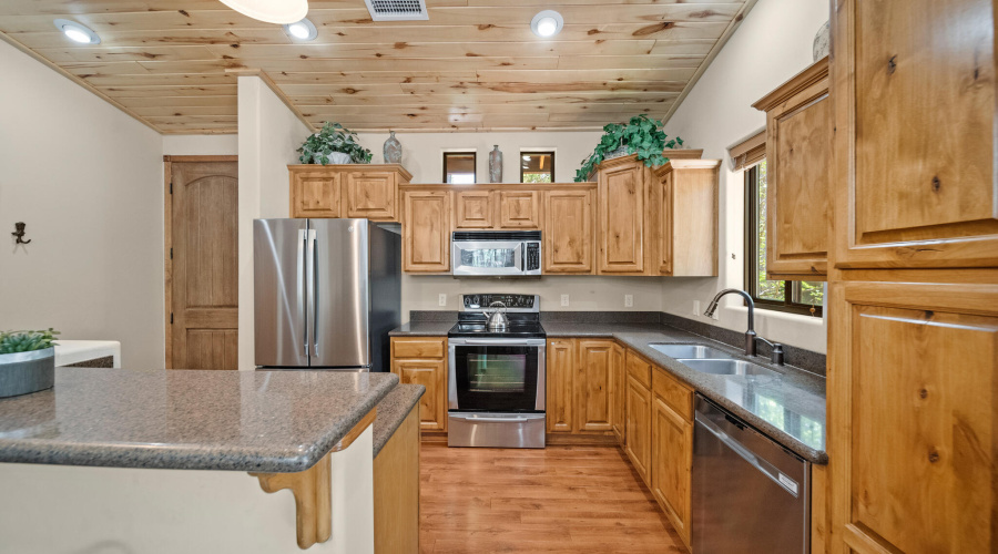 Stainless Steel Appliances In Kitchen