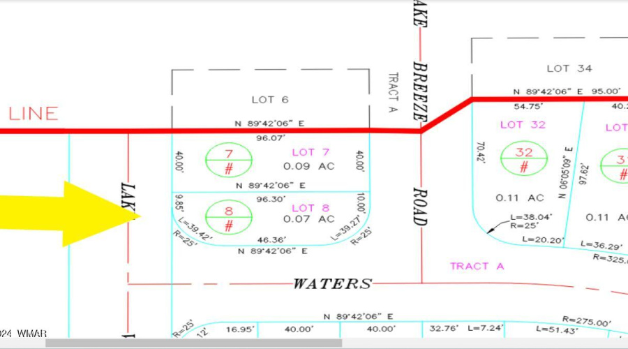 lot 8  Lake Breeze