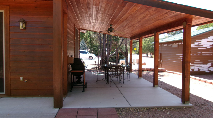 covered porch area