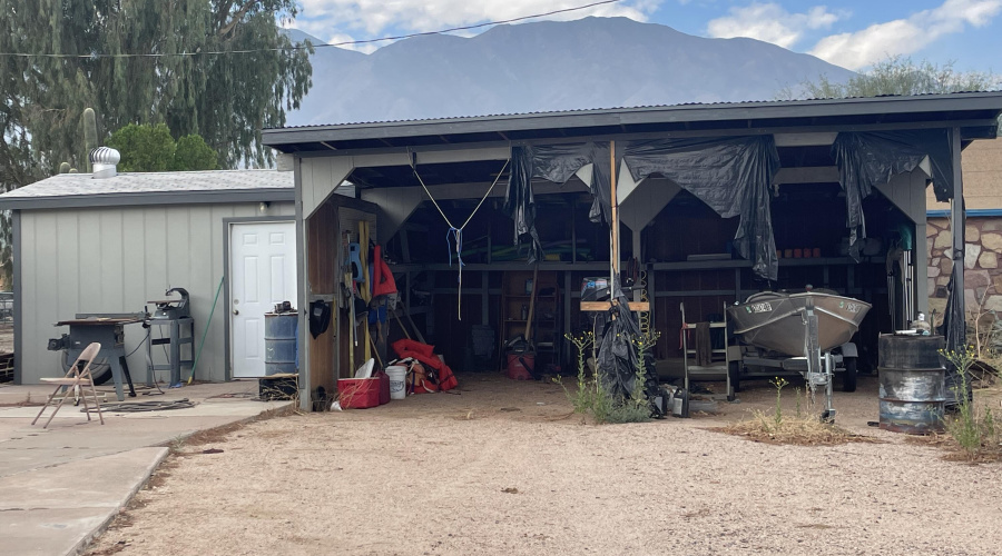 Double carport workshop