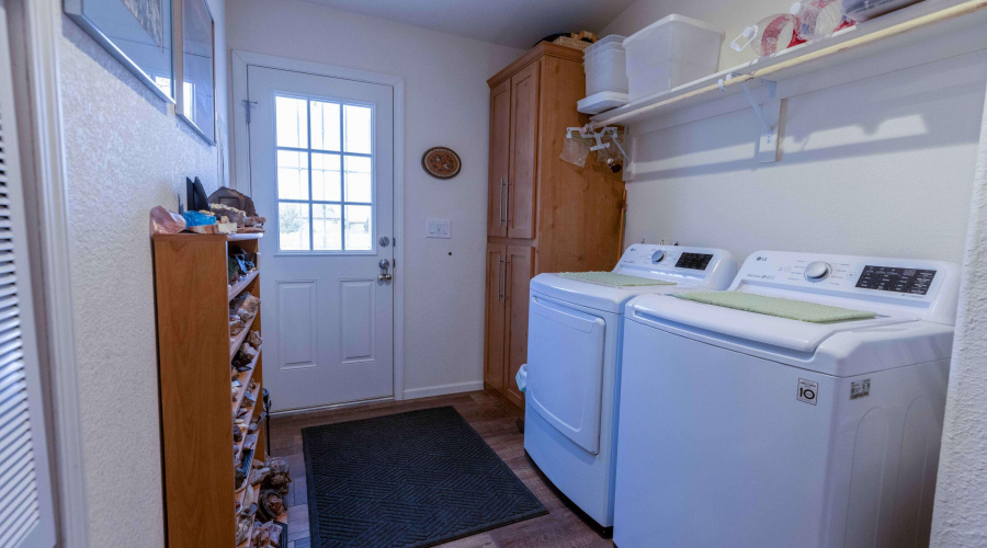 Generous Laundry Room w/Freezer Space
