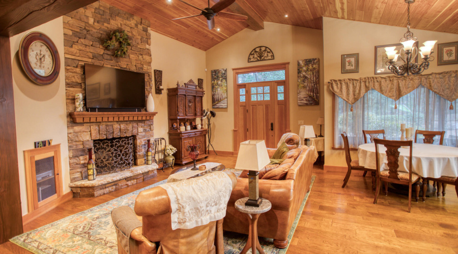 Living Room Fireplace View