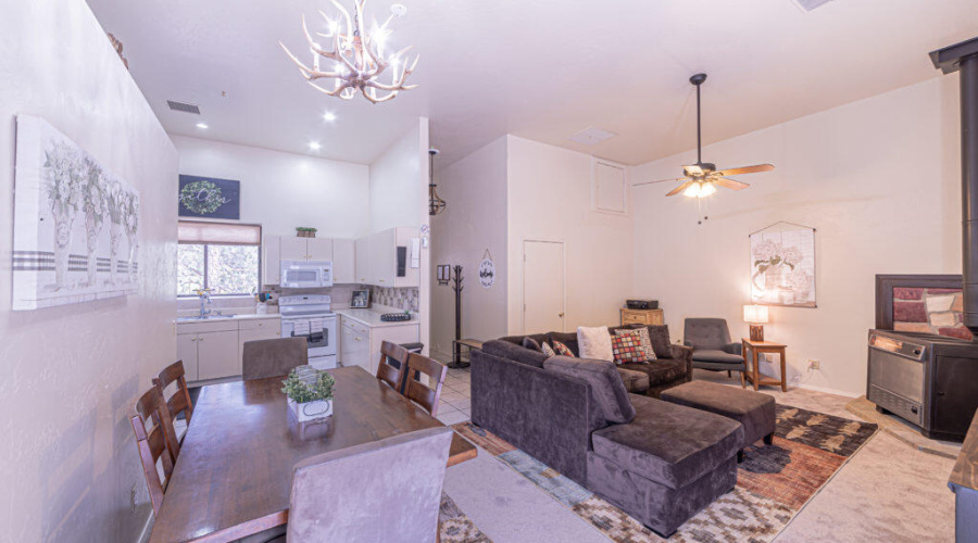 Dining Room to Living & Kitchen