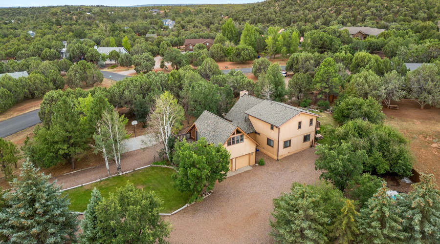 Aerial Image of back of home