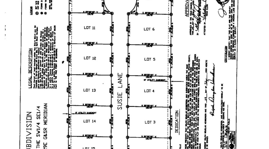 Susie Lane Subdivision Plat (2)