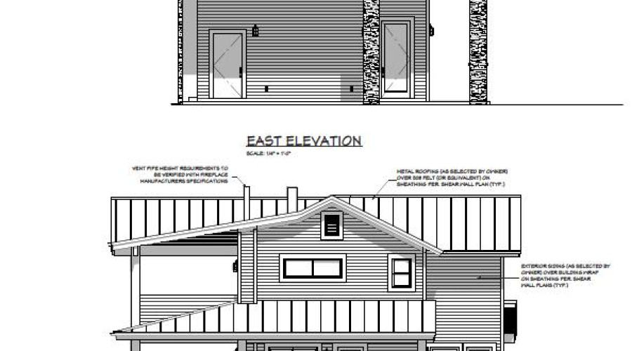 7 - Malkin Casita - East-West Elevations