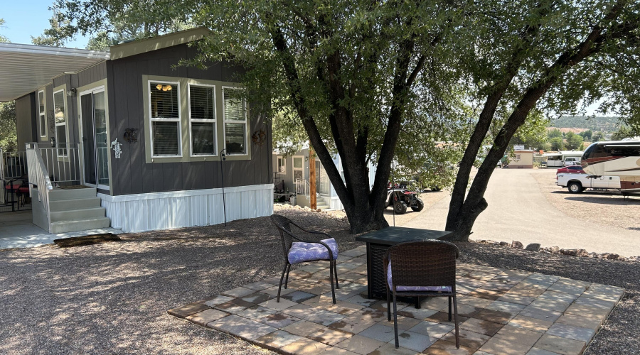 Great FirePit with Shade Tree