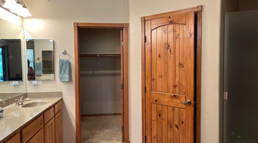 master closet and water closet