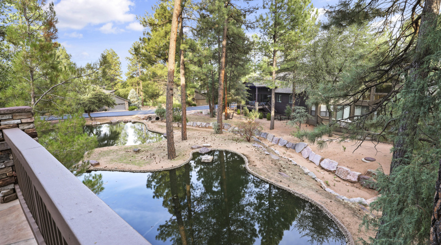 View of Water Features from Deck