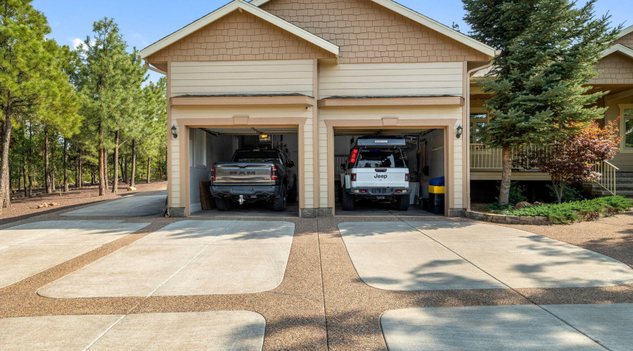 Attached garage