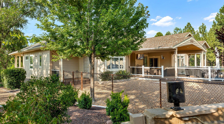 Backyard with View of Back of Home