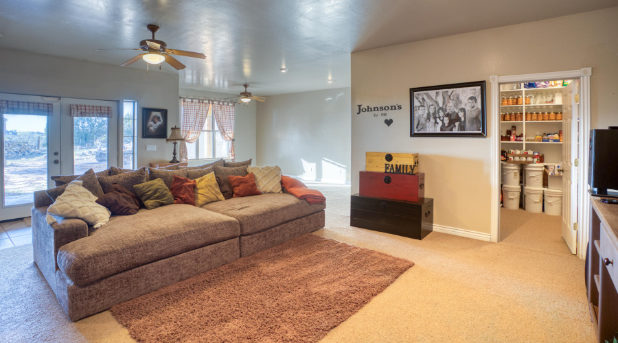 Huge Storage/Pantry in the Cool Basement