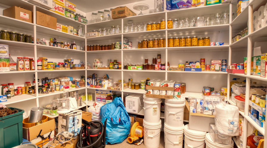 Spacious Basement Pantry/Storage Room