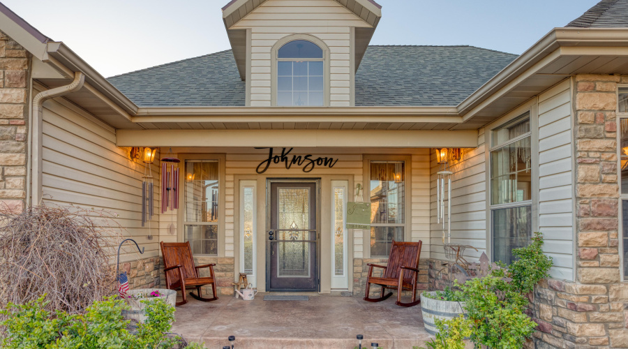 Welcoming Covered Front Porch