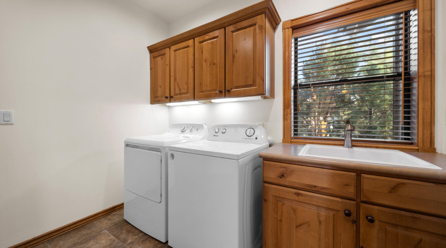 Freshly painted laundry Room