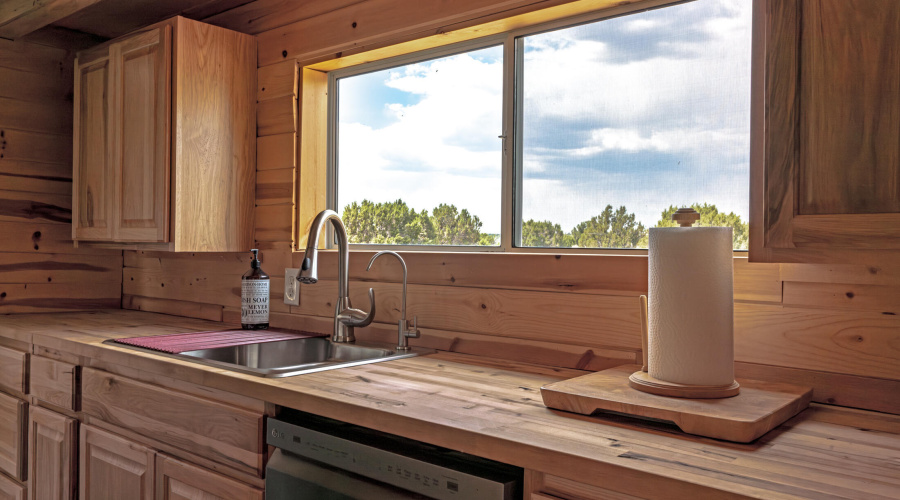 Butcher block counters