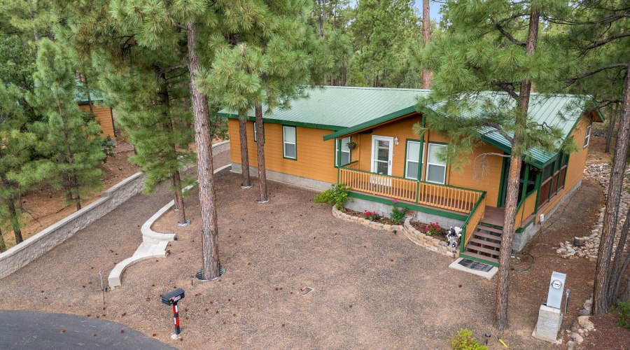 Aerial Front View of Home