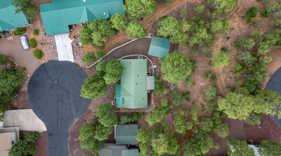 Aerial View of Home and Neighbors