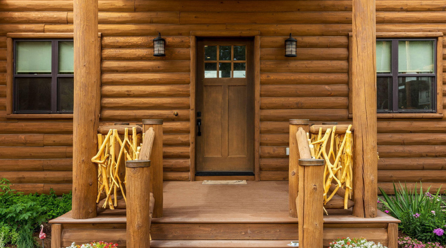 Front porch of the main house