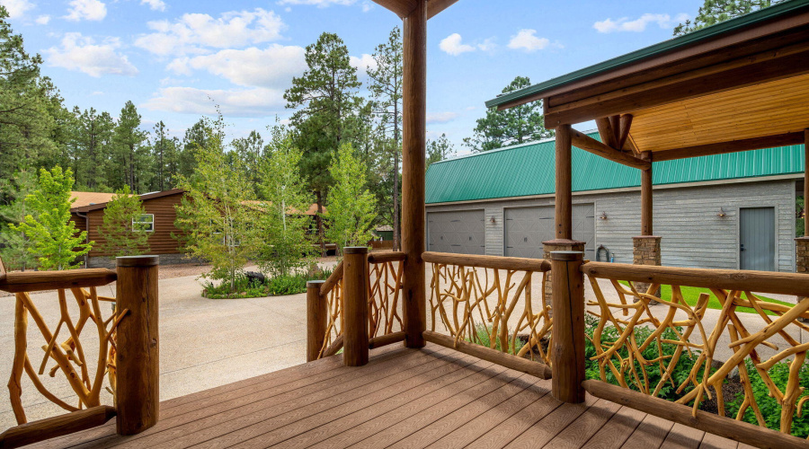 Front porch of main house