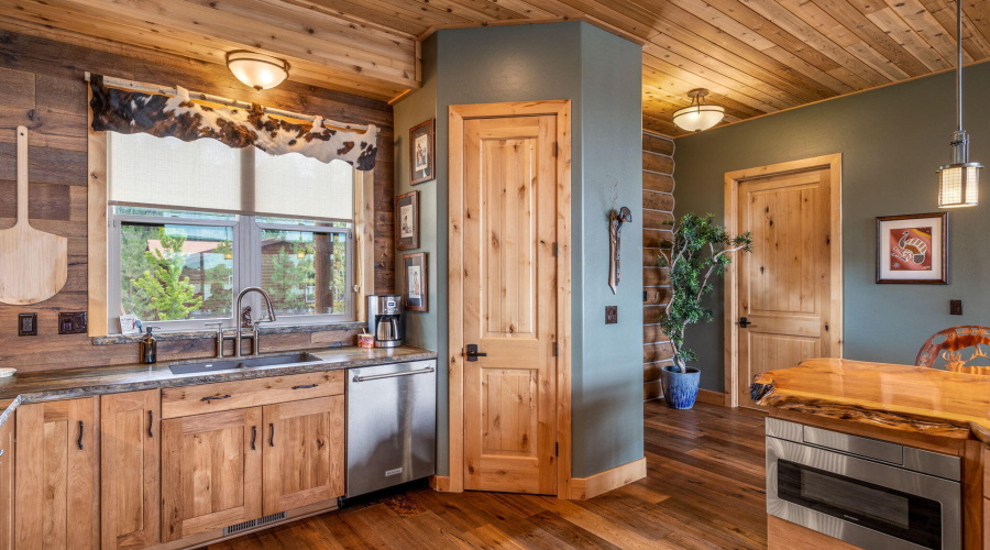 Kitchen with pantry