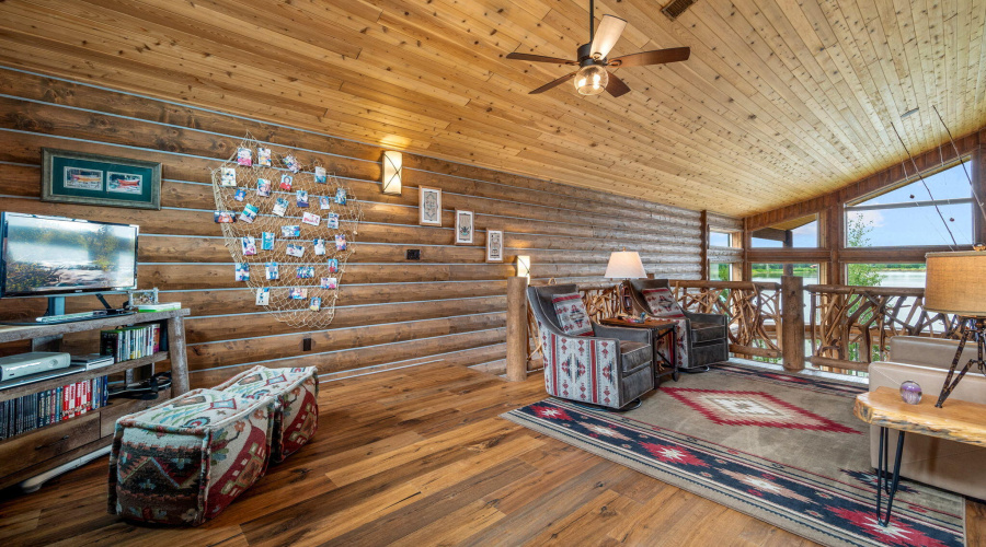 Loft/office/tv room in main house