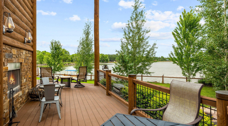 Side deck with views