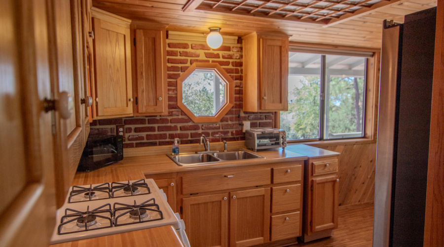 Kitchen view from breakfast bar