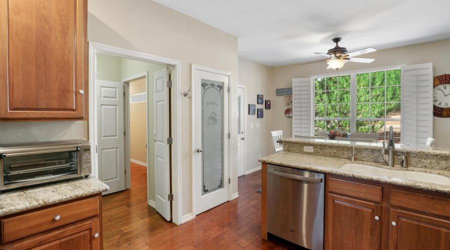 kitchen into laundry