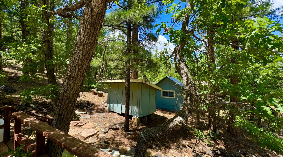 Shed and bunkhouse