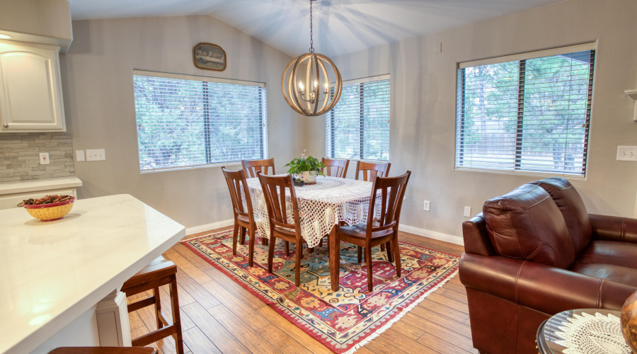 Ample dining space