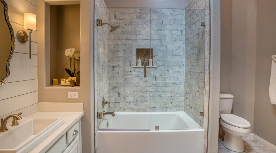 Stunning remodeled Guest bath